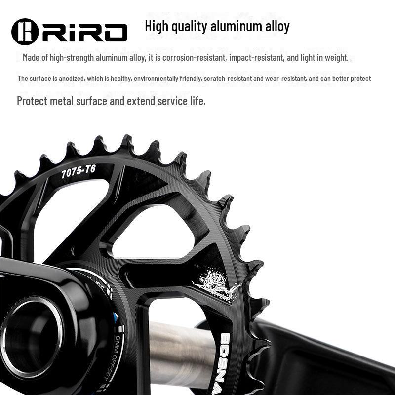 Звезда RIRO Cross-border GXP для горного велосипеда: Алюминиевый сплав, полая интегрированная рукоятка