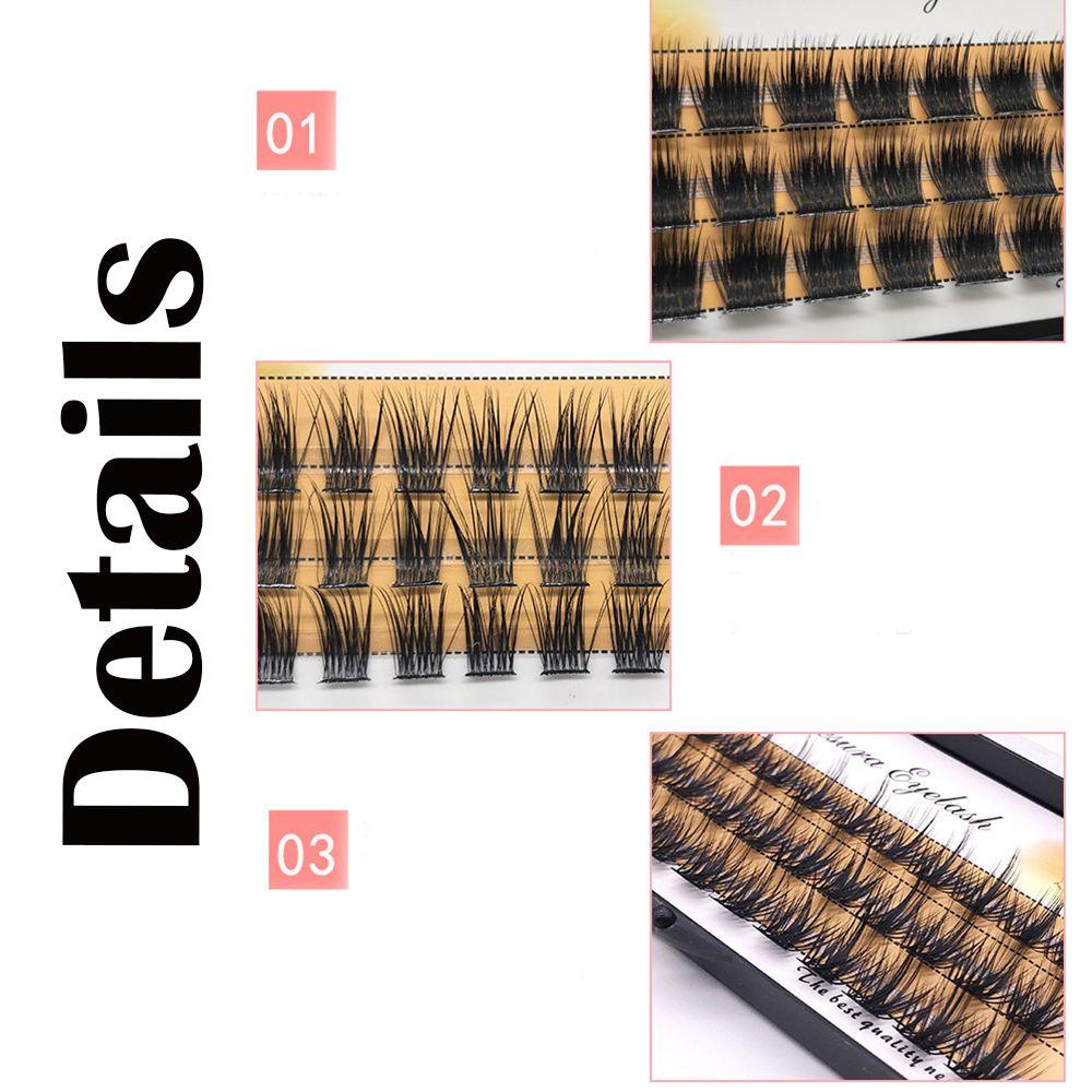 Драматические мягкие накладные ресницы 3D норковые волосы Пушистые натуральные индивидуальные ресницы Сегментированные ресницы