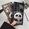 Silicone Panda Case For Samsung S25 Ultra A16 A15 A06 A05 A05s A55 A54 S24 FE S23 Plus S22 A53 A35 A34 A33 A25 A14 A13 Cover