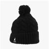 Kangol K4460sm Черная вязаная шапка с помпоном и кабельным узором