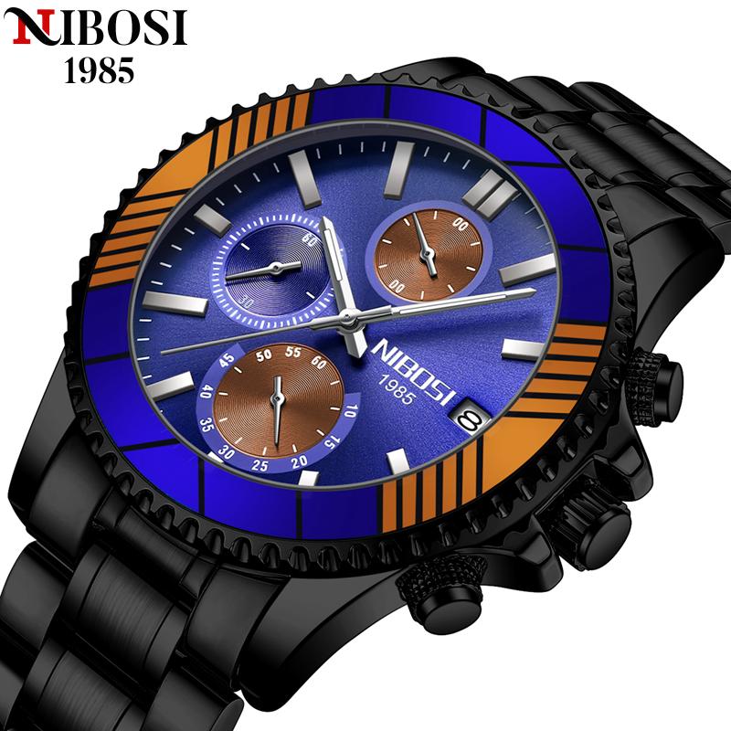 Новые роскошные кварцевые часы с хронографом для мужчин с золотым ремешком из нержавеющей стали, водонепроницаемые мужские часы, роскошные наручные часы