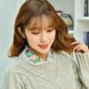 Embroidered Sweater Lapel Fake False Collar Female White Half Shirt Tie Detachable Collars Button Blouse Tops Decorative