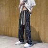High Street Corduroy Casual Pants Men's Letters Printed Retro Fashion Trend Loose Straight Pants