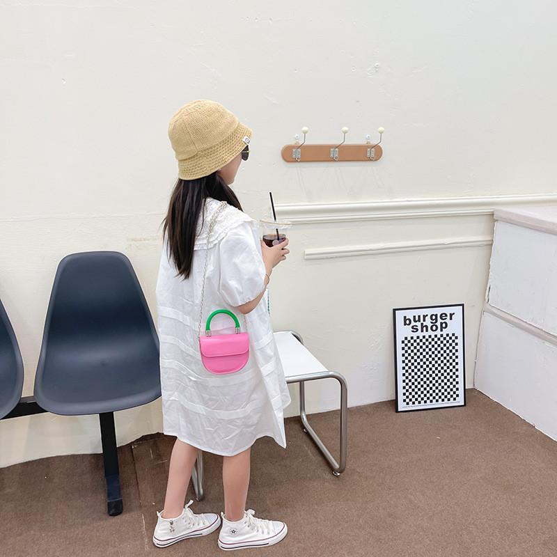 Trendy Mini Pu Chain Shoulder Bag For Stylish Girls In Various Colors Ideal For Kids