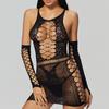 Plus Size Sexy Xxxxl Fishnet Bodysuit Costume Women Bodystocking Lingerie for Woman Underwear Body Suit Open Bra Transparent