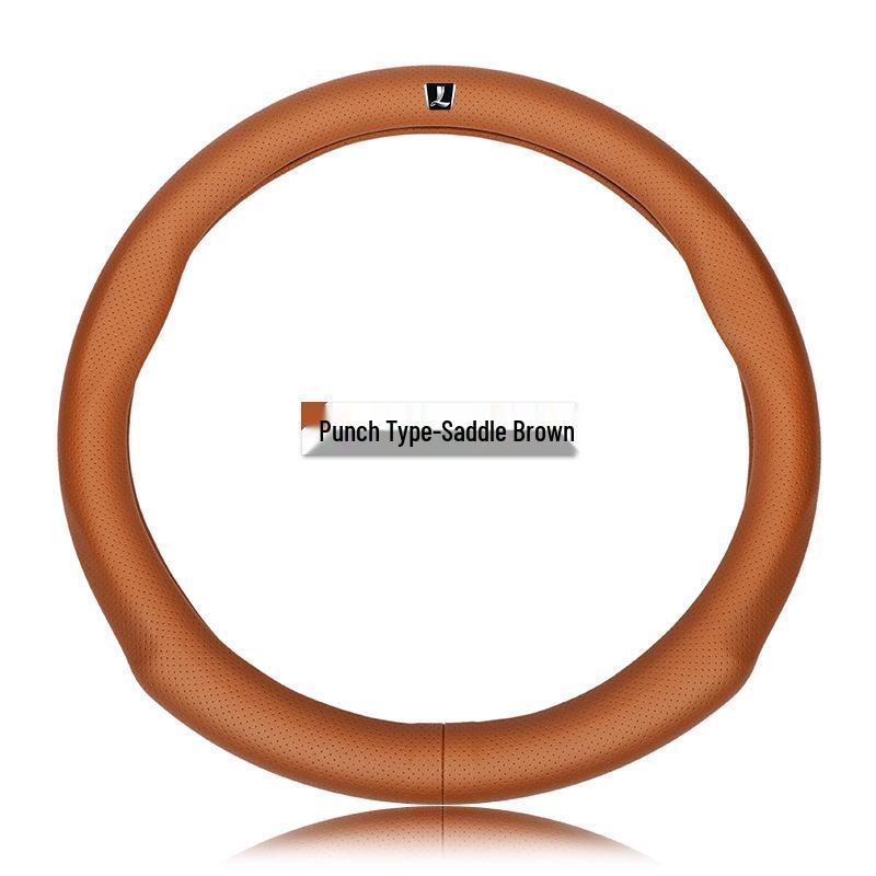 Чехол на руль из натуральной кожи Luxgen - Универсальная посадка для моделей U6, Big 7, S5, U5, 7MPV, Na 5, Rui 3