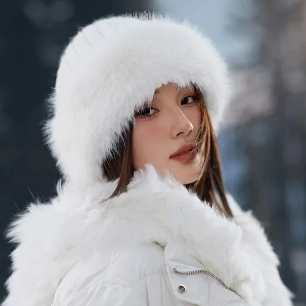 Cold-proof Warm Winter Women's Warm Fur Hat Thickening Northeast Basin Hats Autumn and winter