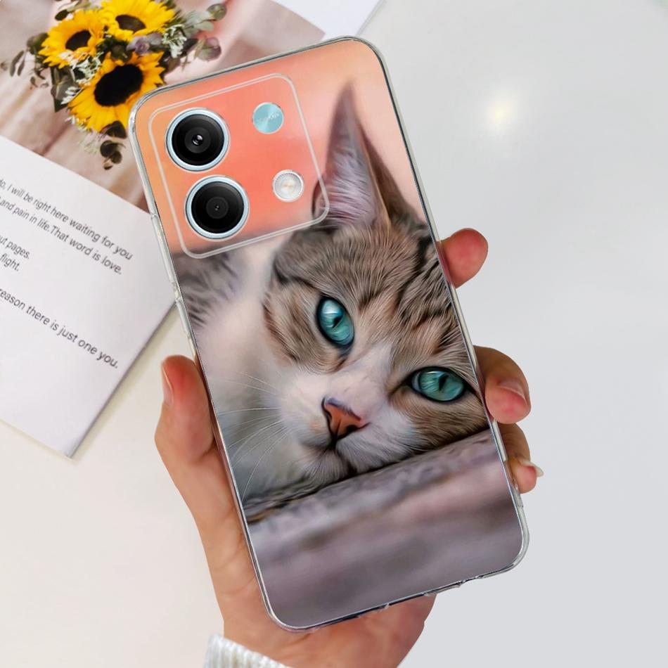 For Xiaomi Redmi Note 13 4G Case Redmi Note 13 Pro 4G Global Cute Soft Silicone TPU Slim Cover For Redmi Note13 13Pro 4G