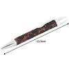 Penmode Leather Ballpoint Dragonfly Dragonfly Black x 135mm Long Pen, Long, Inden, Pattern, Red,
