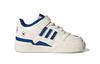 adidas Оригинальные FORUM Low El I Кожаные Низкие Детские Кроссовки Бело-Синие Для Младенцев и Малышей FY2546