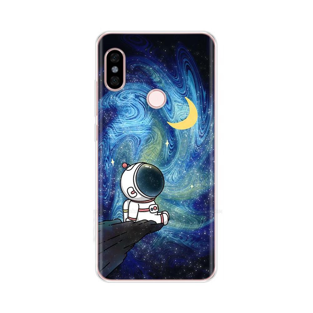 Для Redmi Note 5 Note5 Pro Защитный чехол Мягкий силиконовый чехол для телефона Мультяшная расписная задняя крышка Для Redmi Note 5 6 Pro Fundas
