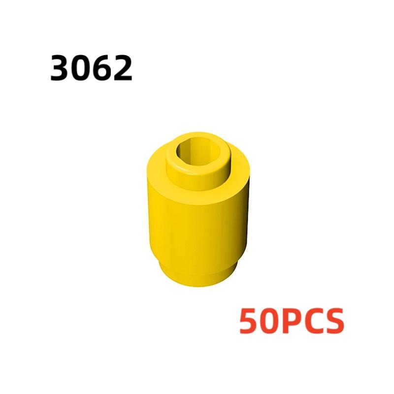 50 шт. 3062b 30068 35390 3062 аксессуары 1x1 цилиндрический кирпич DIY строительные блоки развивающие игрушки городская игрушка