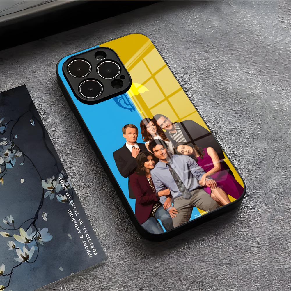 Чехол для телефона «Как я встретил вашу маму» Himym Для IPhone 17 Air 16 E Pro Max 15 14 13 Mini 12 Pro 11 Max Plus Черная стеклянная крышка