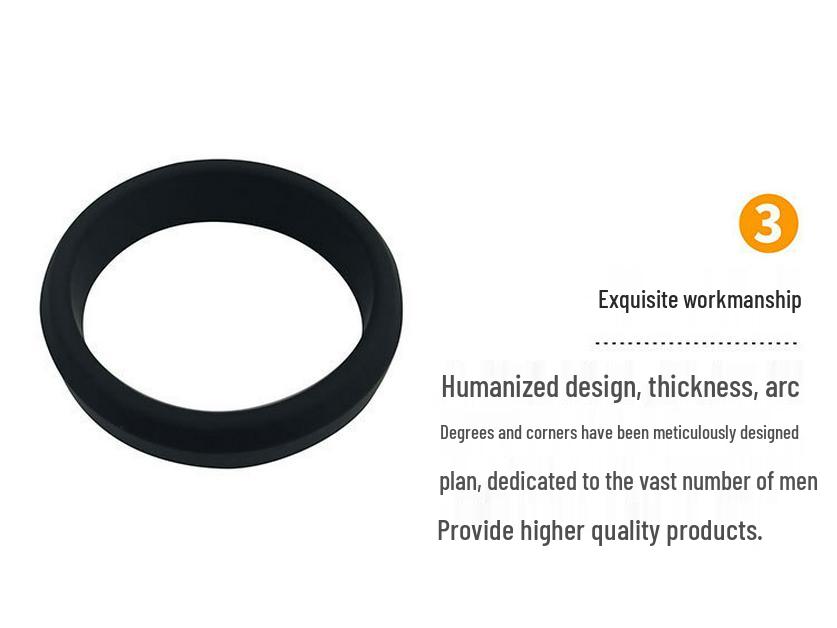 Силиконовое спермицидное кольцо-ограничитель для мужского пениса - Эротическая игрушка для взрослых