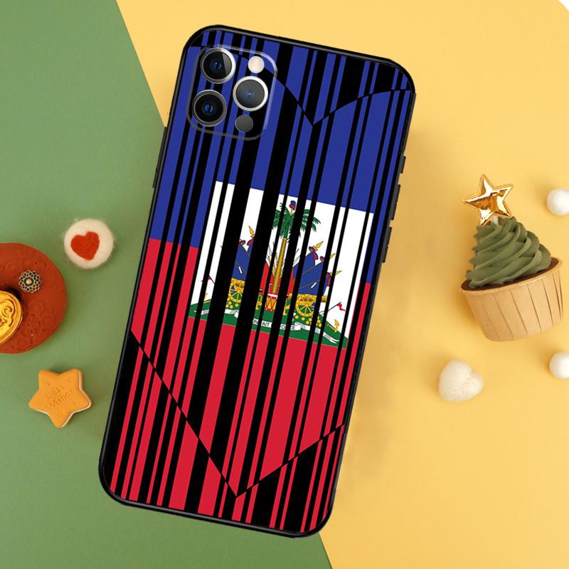 Vintage Haiti Haitian Flag Phone Case For iPhone 17 16 14 13 12 11 15 Pro Max 12 13 Mini 16E 17 Air Shockproof Cover