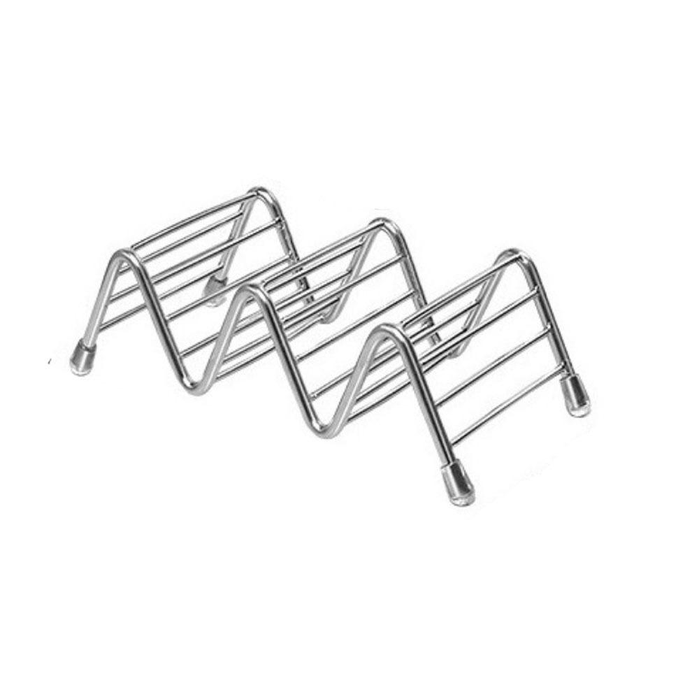 Non-slip Soap Dish Space Saving Taco Holder Multi-functional W-Shaped Soap Holder  Sink Countertop