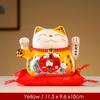 Керамический Манящий Счастливый Кот Работающий от Батареек Кот Удачи Машущий Лапкой Манеки Неко Идея для Подарка Коробка Домашнее Использование Украшение Центральный Элемент 45