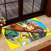 Curious Monkey Party Personalized Name Floor Mat Perfect for Bedrooms Study room Dormitory Playrooms Anti-slip Rug Decorate Offices