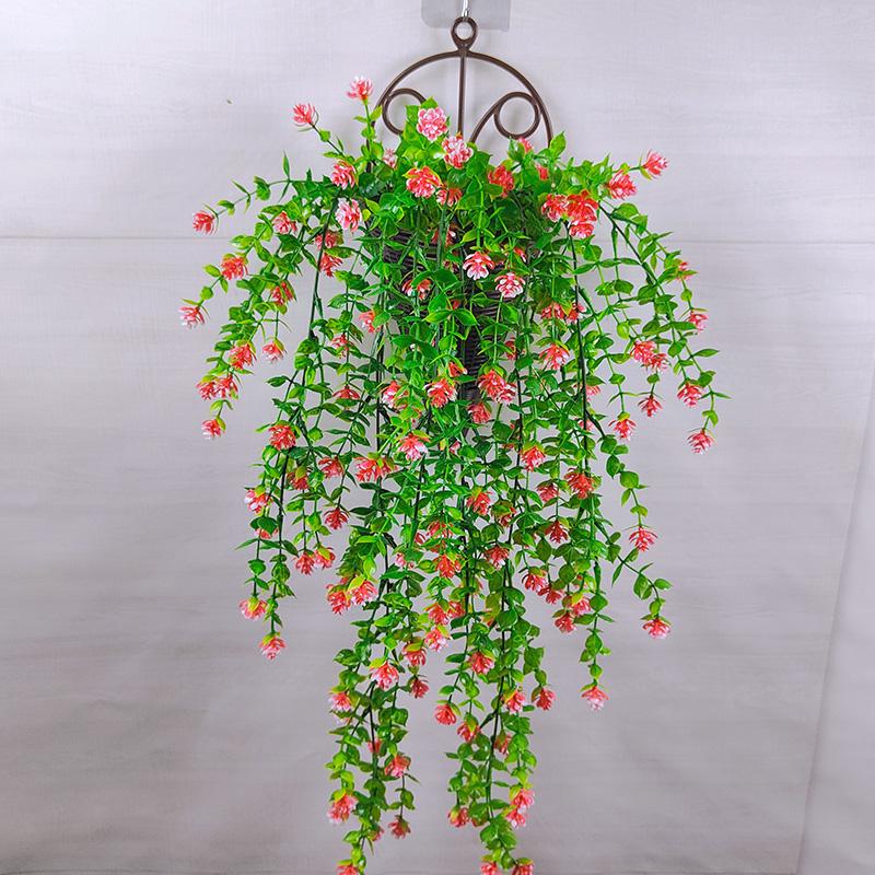 Настенная зелень: Длинная полоса искусственной цветочной лозы и лиственной декорации для внутренних/наружных пространств