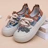 Fashion 2025 Summer New Korean Version Fashion Canvas Shoes Womens Platform Heightening Sneakers Trend Lace-Up Vulcanized Shoes Women