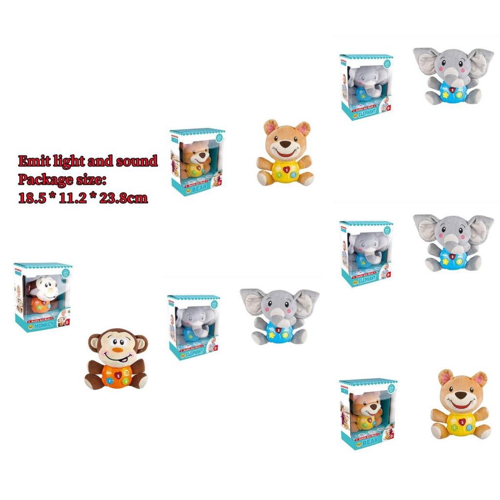 Plush Elephant Music Toy For Soothing Baby's Senses And Stimulating Growth And Development