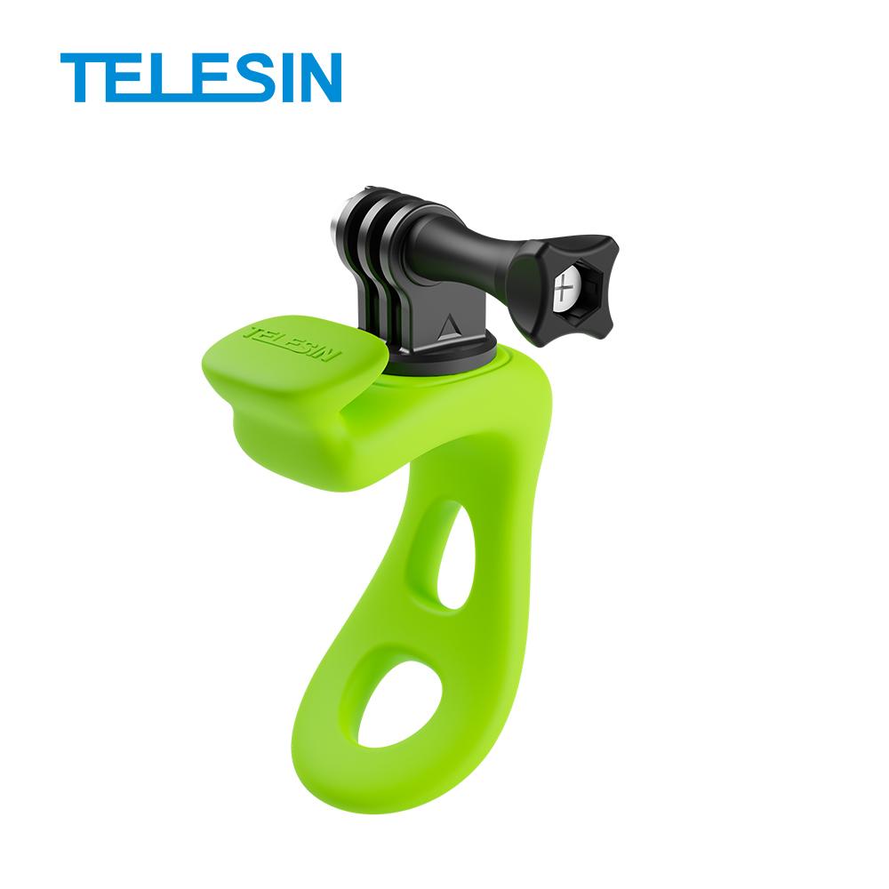 TELESIN Action Camera Adjustable Silicone Mount Mini Flexible Bracket For Gopro Insta360 DJI Action Camera Accessories