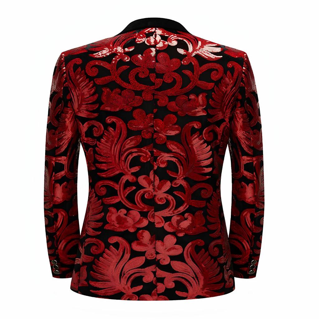 Детские Модные Пиджаки Блейзеры с Золотыми Блестящими Пайетками и Цветочным Узором