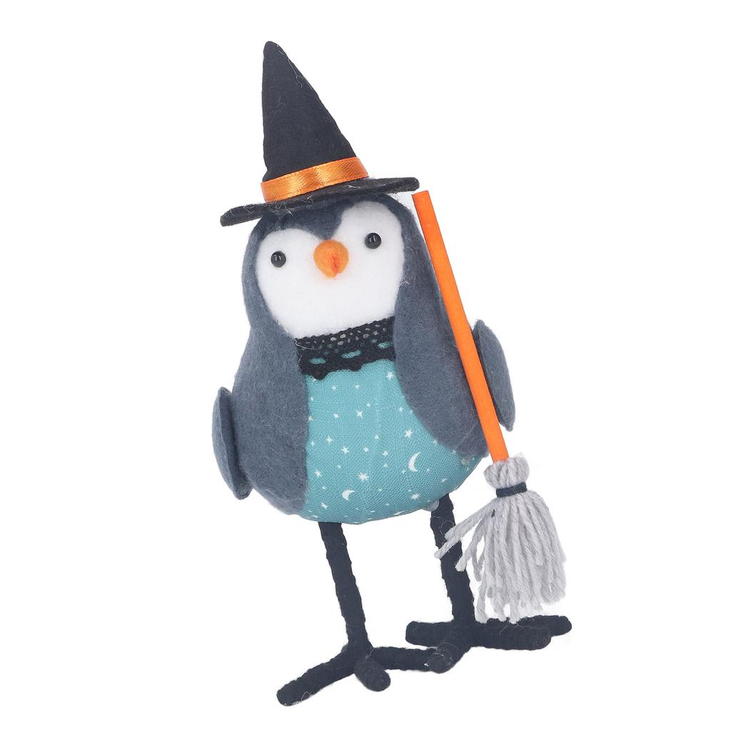 Table Fabric Bird Ornament Grab A Broom Stable Base Cute Fabric Standing Bird Figurine Decoration