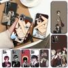 Чехол для телефона с рисунком аниме Bungou Stray Dogs Dazai Osamu для iPhone14 13 12 11 Pro Max 8 7 SE XR XS Plus, черный мягкий силиконовый чехол