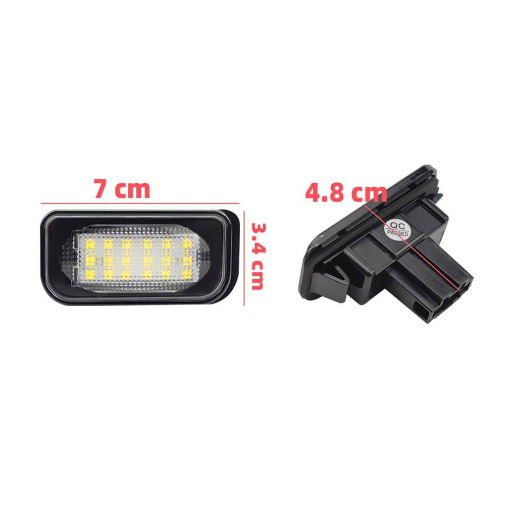 2pcs For Mercedes Benz C-class LED License Number Plate Light W203 4Door 2001-2007 R230 W209 C209 A209 SL CLK Class Canbus