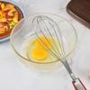12-Inch Stainless Steel Egg Whisk Anti-slip Rubber Handle Handheld Manual Egg Mixer Stirrer Beater Kitchen Baking Cooking Tool