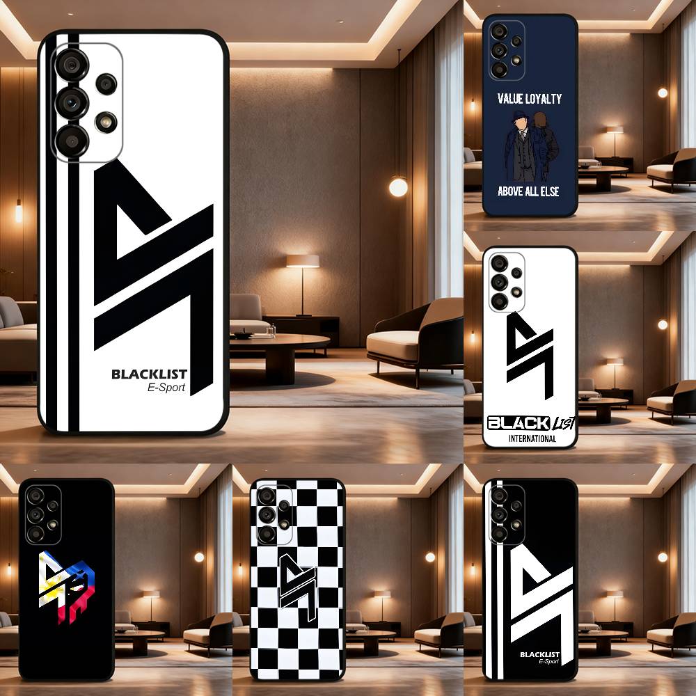 B-Blacklist Phone Case Soft black protective case for Samsung Galaxy A32, A10, A71, A11, A12, A13, A31, Note 10, 9, 8, etc.