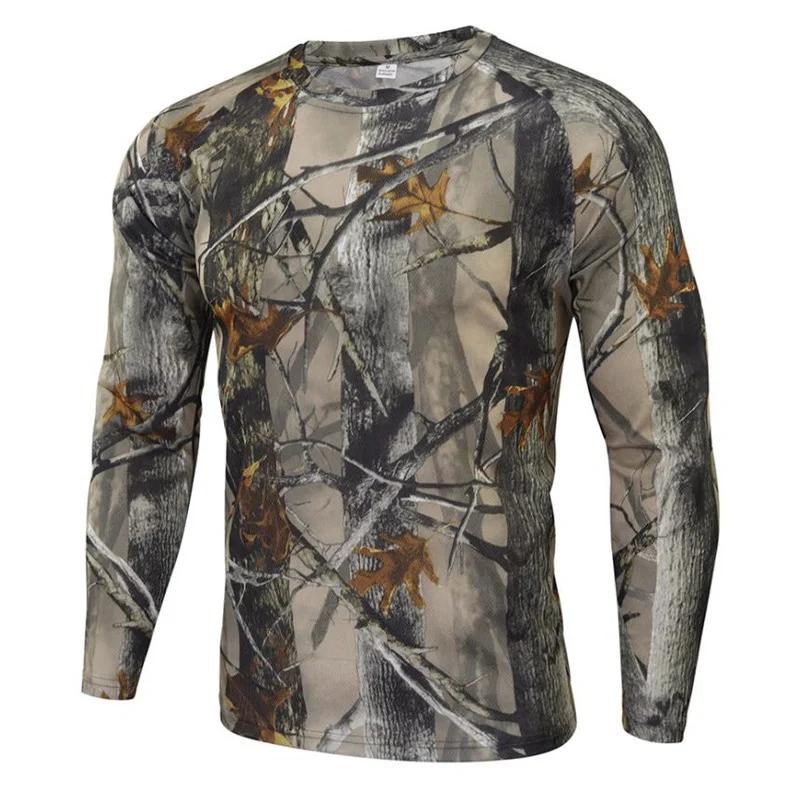 Fashion Versatile Camouflage Printed Top Long Sleeve Casual Loose Comfortable Pullovers Long Sleeves Men’s