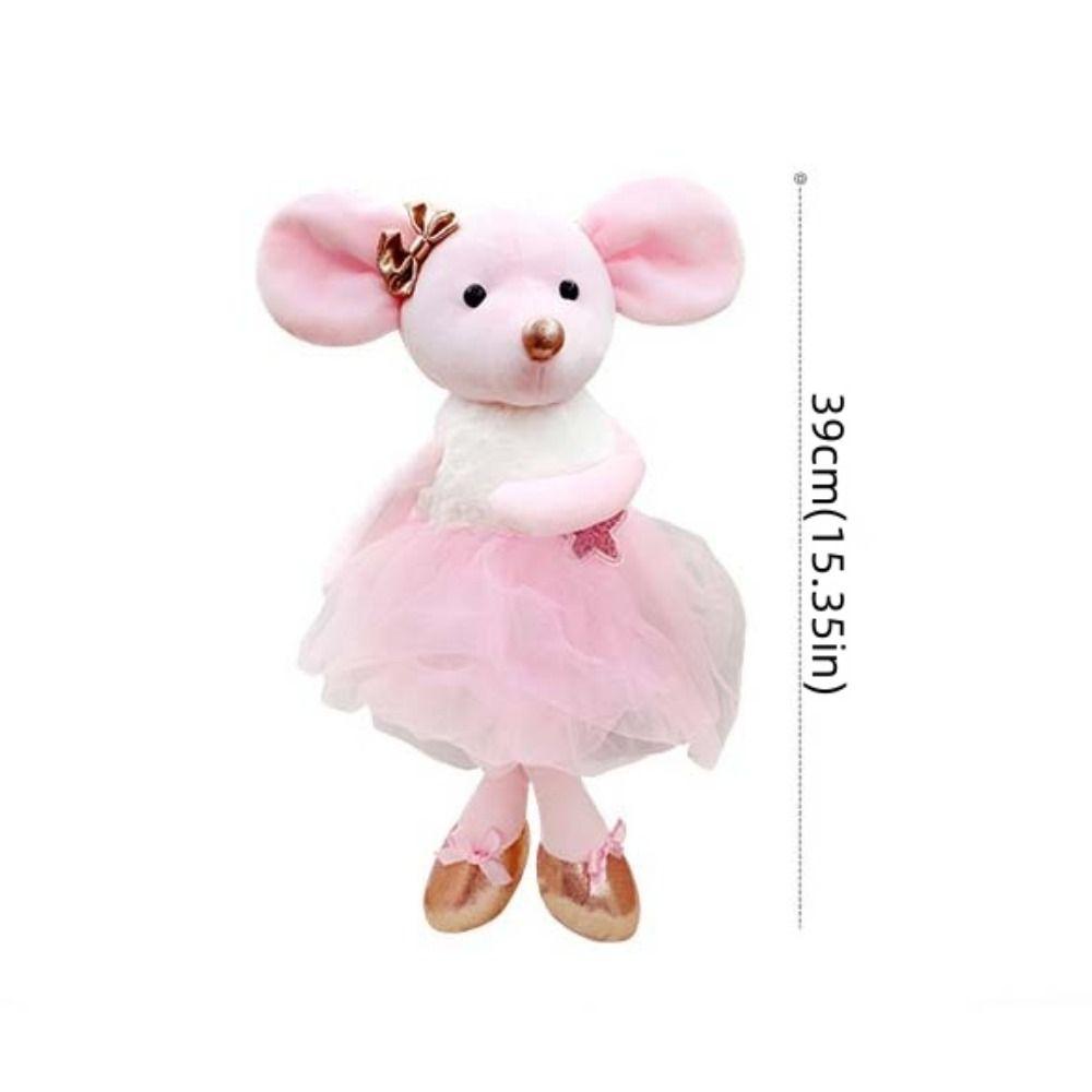 Sleeping Dressing Mouse Dolls Home Decor Stuffed Mouse Girls Toy Ballet Mouse Plush Kids Toys