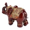 Elephant Statue Durable Resin Cute Elegant Attract Wealth Round Corner Elephant Decor for Home Bedroom Office