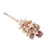Wooden Parrot Chewing Toy Boredom Relieving Nuts Hanging Bird Foraging Chew Toy for Parrot Cage