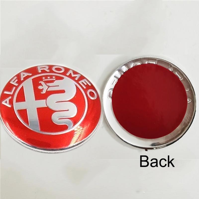 74MM for Alfa Romeo Logo Giulietta Mito Giulia 147 156 Stelvio 159 Emblem Allloy Sticker Car Front Rear Trunk Badge Accessories tfc123