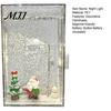 Handmade Decorative Lamp DIY Snow Scenery Night Light, Christmas Flowing Snowy Street Material Thoughtful Gift for Friends Pack, Tales