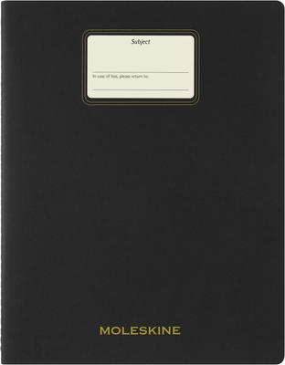 Moleskine Студенческая тетрадь XXL (8,5 "х 11") Линованный Черный CHSTU71BK
