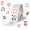 500Pcs Floral Sticker Cartoon Decorative Sticker Sealing Label for Seal Envelope Card Scrapbooking Journal Wrapping