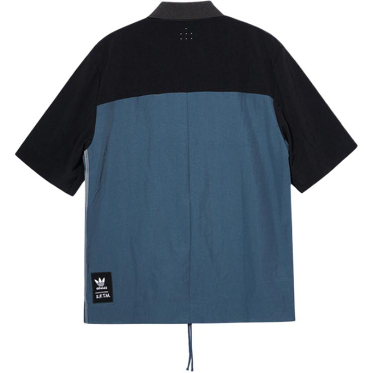adidas Мужская куртка Originals Clover X Song For The Mute Colorblock с коротким рукавом и воротником-молнией, разноцветная HS0980