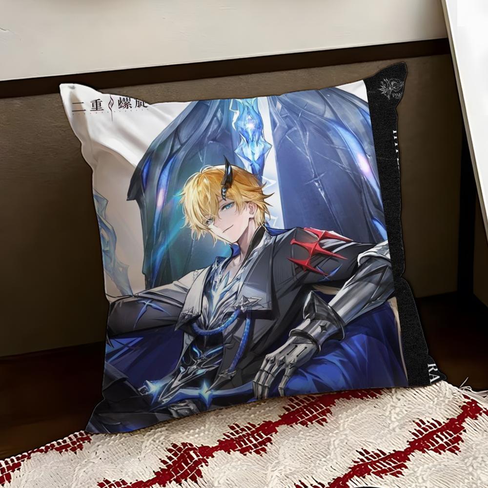 DDuet NNight AAbyss Cushion Cover Reversible Soft Durable Pillow Cover Home Car MultiScene Use for Daily Comfort