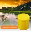 Live Bait Bucket with Portable Handle Breathable Anti-drop Cover Fishing Earthworm Storage Box