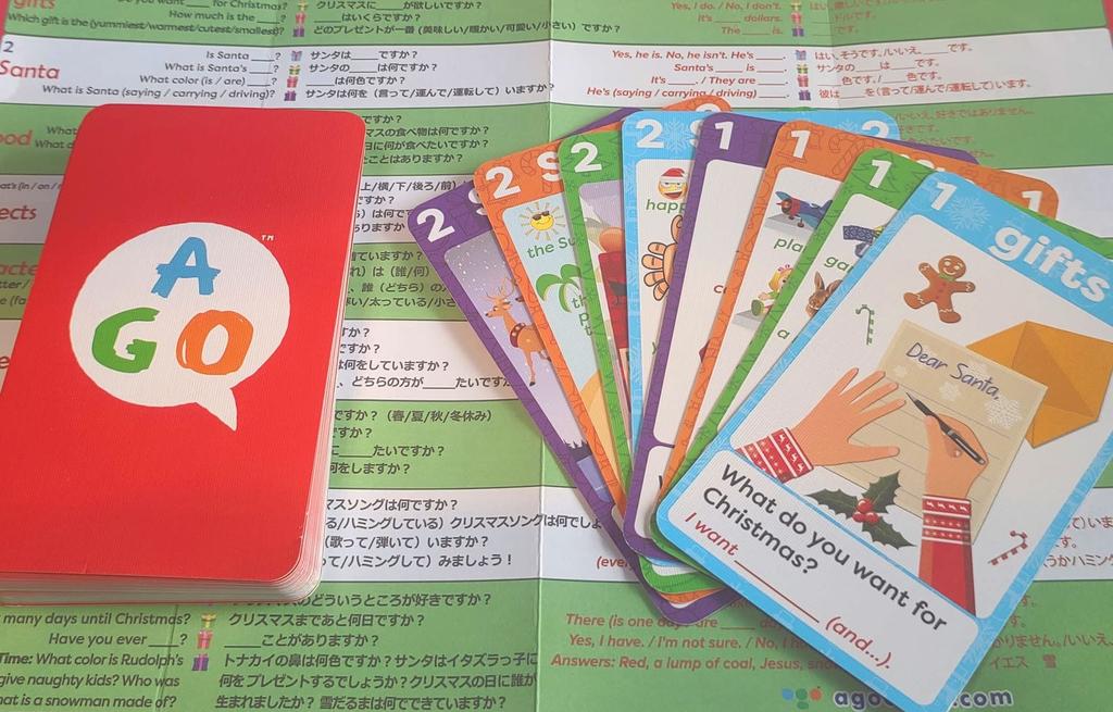 AGO English Card Game Christmas