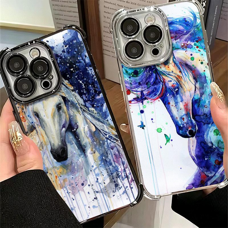 Масляная живопись Лошадь Покрытие Чехол для телефона Для Xiaomi Poco X5 X6 X7 X8 Pro Max F8 Ultra F7 M8 M7 M5S Redmi 15C 15 14C 13C 13 X3 12C F