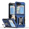 Armor Heavy Duty Defender Case for Samsung Galaxy Z Flip 6 5 4 3 Shockproof Cover Metal Ring Magnetic Stand Full Protective Cover