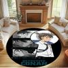 Detective Conan Print Round Rug, Washable Floor Carpet, For Entryway Dorm Laundry Room Office Study, Home Decor Birthday Christmas Gift