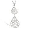 [L1297] - Silver Pendant 'Carmen' Silver (rhodium-plated) - 32x14 Mm