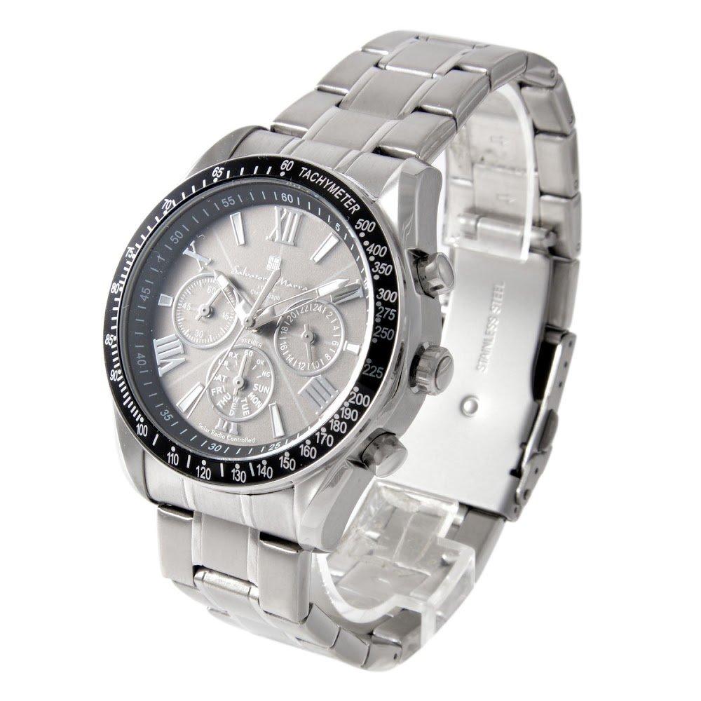 Salvatore Marra Solar Watch Men's Radio-Controlled SM15116-SSBKSV