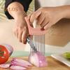 Onion Holder for Slicing Stainless Steel Prongs Rust-Resistant Vegetable Cutter for Potato Tomato Avocados Eggs Fruit Lemon Meat Assistant Tool